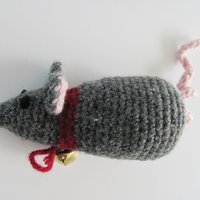 Natural Fiber Catnip Cat Toy Mouse with Bell