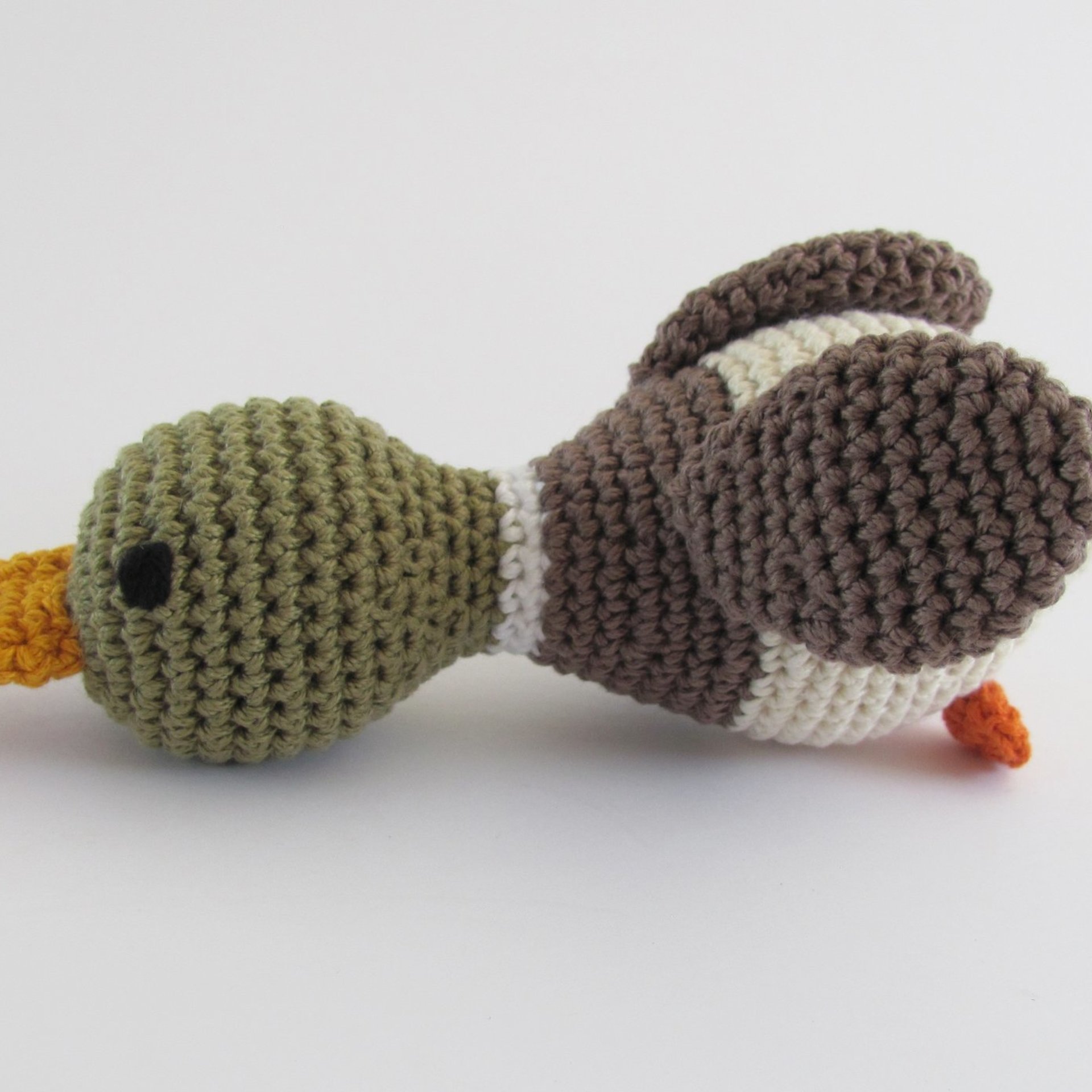 Cotton Squeaky Mallard Duck Dog Toy for Small Dogs