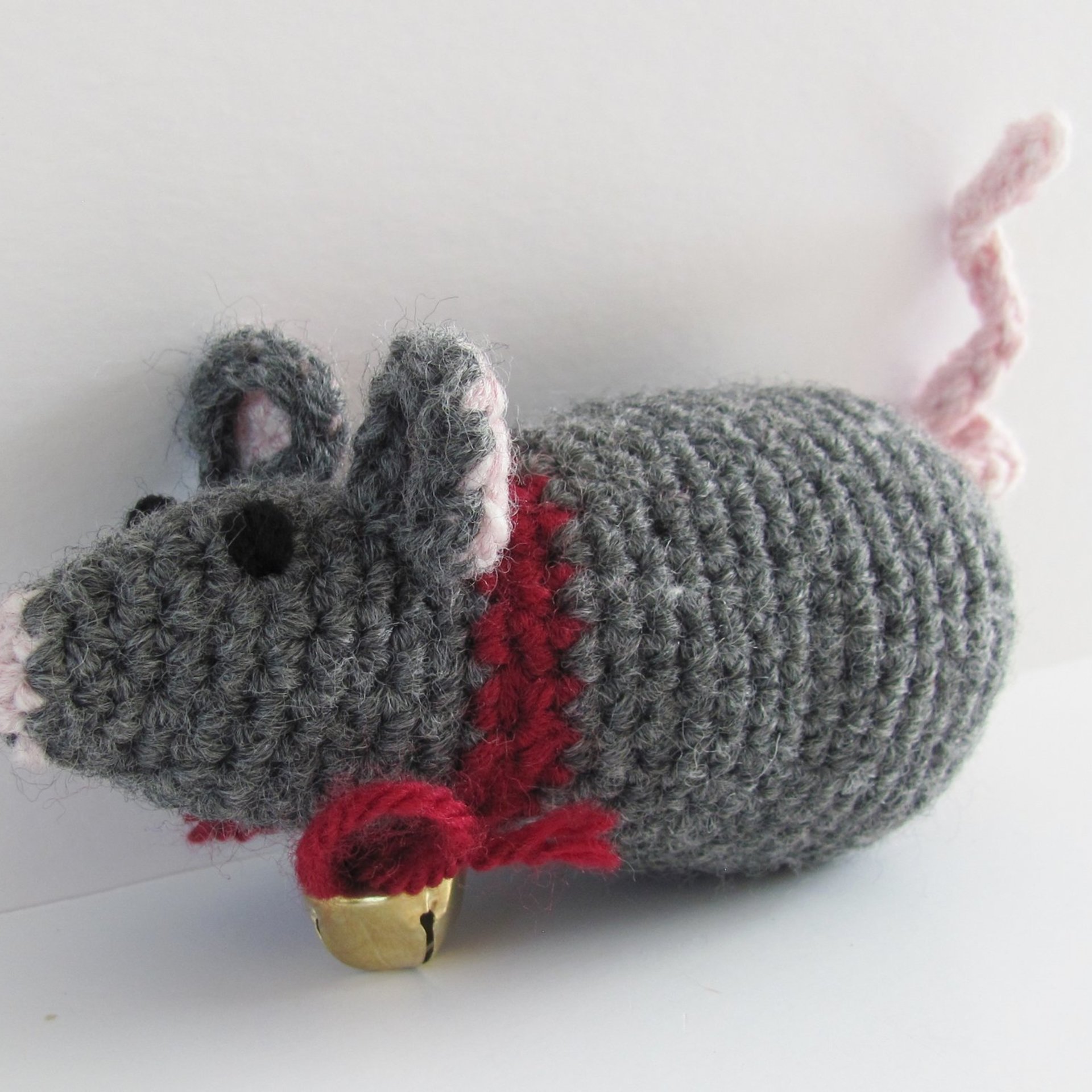 Natural Fiber Catnip Cat Toy Mouse with Bell
