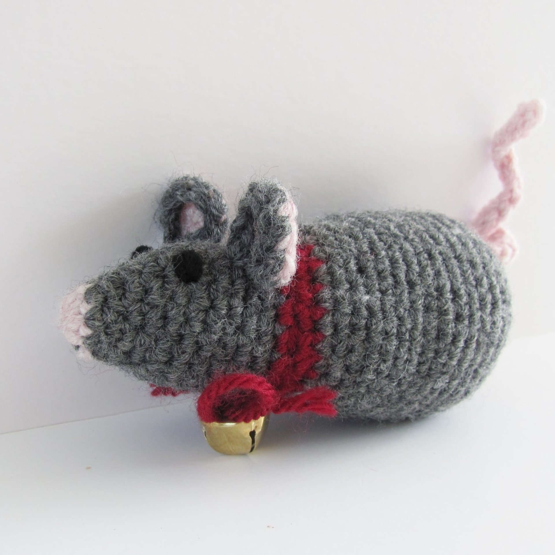 Natural Fiber Catnip Cat Toy Mouse with Bell