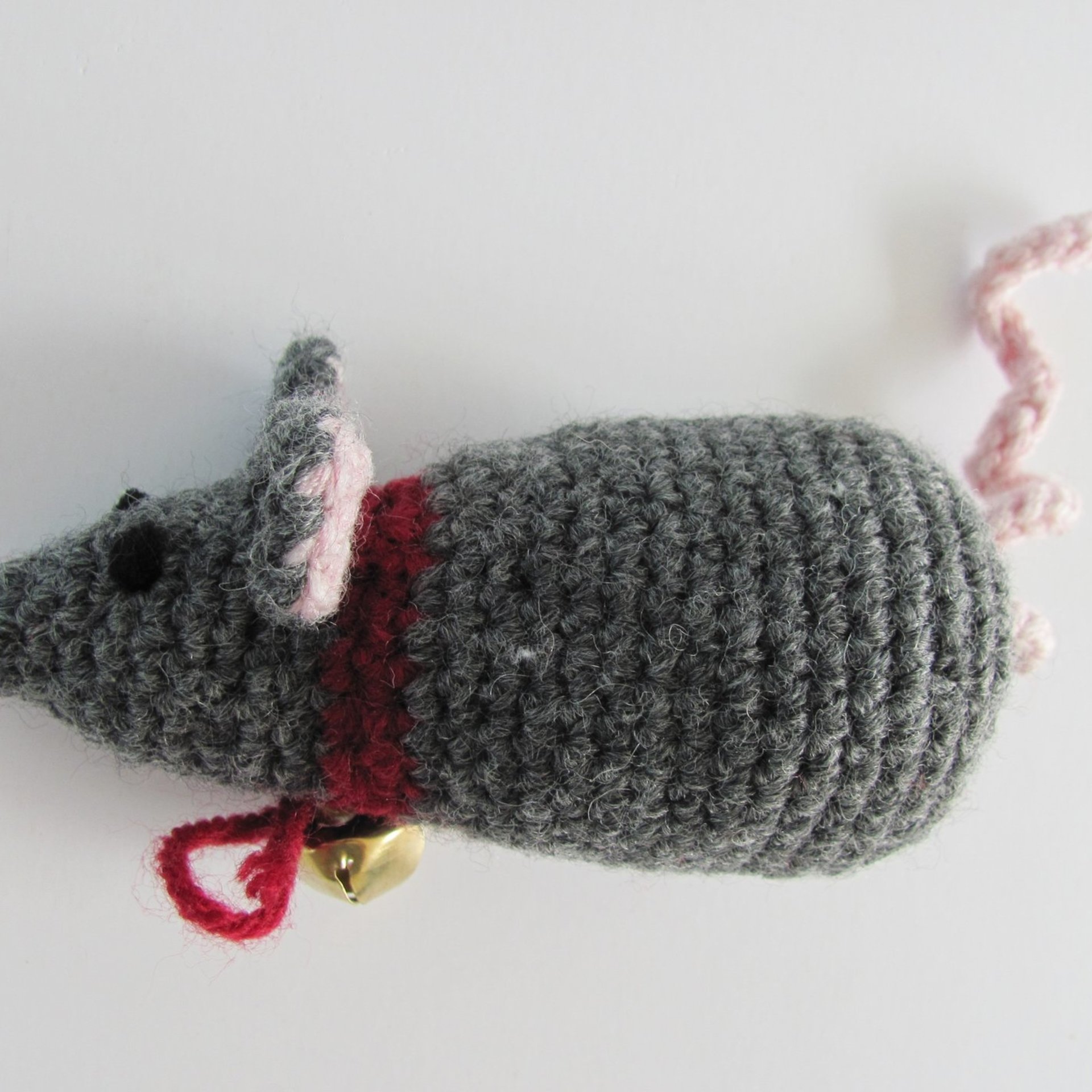 Natural Fiber Catnip Cat Toy Mouse with Bell