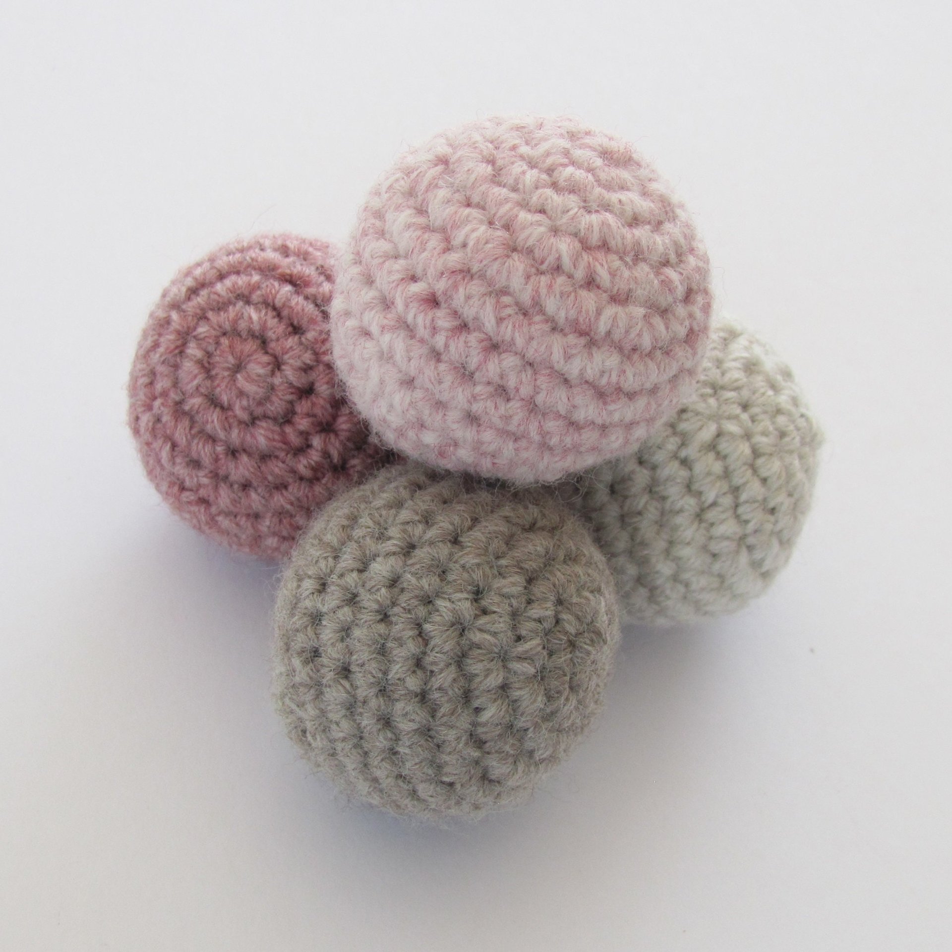 Natural Wool Catnip Cat Toy Balls, 4 Pack, Made in USA