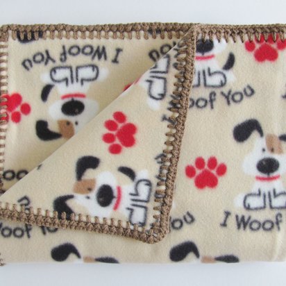 Handmade Reversible Double Thick Dog Blanket, 30" x 36", Made in USA